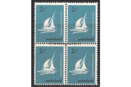 Nederland NVPH 676 Postfris (2+3 cent) (Blokje van vier) Olympische spelen Melbourne 1956