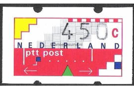 SPECIALITEIT! Nederland NVPH AU27 Postfris MET RUGNUMMER 1135 (450 cent) Automaatstroken, Voordrukzegel voor Klüssendorf-automaat 1996