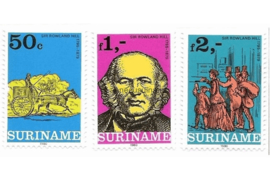 Republiek Suriname Zonnebloem 205-207 Postfris De Internationale Postzegeltentoonstelling 1980