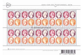 Nederland NVPH V3472 Postfris Velletje Dag van de postzegel; Vel 10 x 1 2016