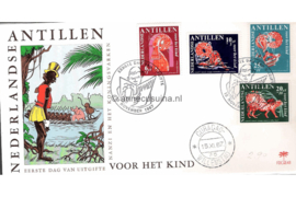 Nederlandse Antillen (Palmboom) NVPH E48 (E48P) Onbeschreven Kinderpostzegels, Nanzi verhalen 1967