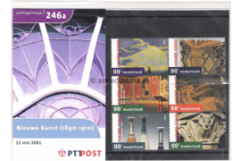 Nederland NVPH M246a+b (PZM246a+b) Postfris Postzegelmapje Nieuwe Kunst 1890-1910 2001