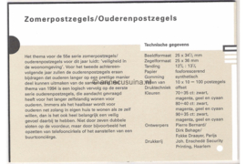 Nederland NVPH M122 (PZM122) Postfris Postzegelmapje Zomerzegels 1994