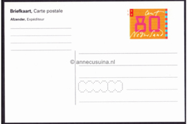 Nederland (afb. NVPH 1837) Briefkaart Postfris (80 cent) Voor uw brieven 1999