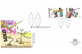 Nederland NVPH E423a Onbeschreven 1e Dag-enveloppe Strippostzegels 2000