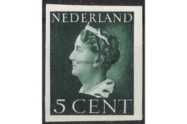 Nederland NVPH 332v Ongebruikt Ongetand (5 cent) Koningin Wilhelmina 1940-1947