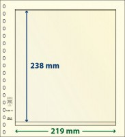 Hagelnieuw & Afgeprijsd! Lindner T-Blanco blad met 1 strook (Lindner 802111P) (per 10 stuks)