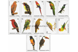 Nederlandse Antillen NVPH 1412-1423 Gestempeld (Als losse zegels) Vogels 2002