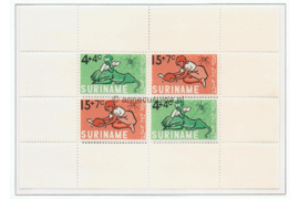 Suriname NVPH 435 Postfris Blok Kinderzegels 1965