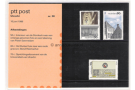 Nederland NVPH M38 (PZM38) Postfris Postzegelmapje Utrecht 1986
