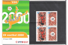 Nederland NVPH M224 (PZM224) Postfris Postzegelmapje EK Voetbal 2000 2000