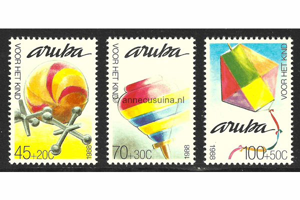 Aruba NVPH 51-53 Postfris Kinderzegels 1988