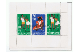 Suriname NVPH 489 Postfris Blok Kinderzegels 1967 Spellen