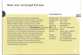 Nederland NVPH M100 (PZM100) Postfris Postzegelmapje Eenwording Europa 1992