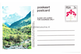 Zuid-Afrika Onbeschreven Poskaart / Postcard Cathedralpiek en die klok, Drakenberg / Cathedral Peak and the bell, Drakenberg in plastic beschermhoesje