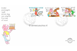 Nederland NVPH E394 Onbeschreven 1e Dag-enveloppe Kinderzegels 1998