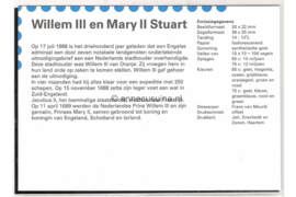 Nederland NVPH M57 (PZM57) Postfris Postzegelmapje Willem III en Mary 1988