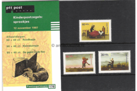 Nederland NVPH M178 (PZM178) Postfris Postzegelmapje Kinderzegels 1997