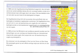 Nederland NVPH M204 (PZM204) Postfris Postzegelmapje Vogels 1999