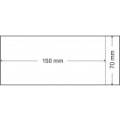 Lindner Pergamijn enveloppe 70 x 150 mm + 20 mm klep (Lindner 713) Per 500 stuks