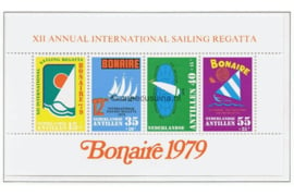 Nederlandse Antillen NVPH 629 Postfris Blok Sport, Sailing, Regatta Bonaire 1979