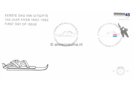 Nederland NVPH E199 Onbeschreven 1e Dag-enveloppe 100 jaar Schaatsenrijdersbond 1982