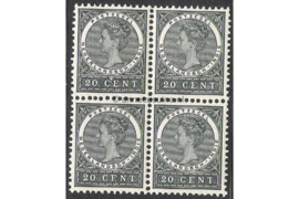 Nederlands-Indië NVPH 52 Postfris (20 cent) (Blokje van vier) Cijfer 1883-1890