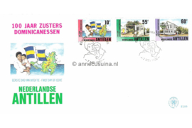Nederlandse Antillen NVPH E219 Onbeschreven 1e Dag-enveloppe 100 jaar Zusters Dominicanesseri op Sint Maarten 1990