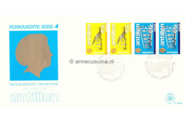 Nederlandse Antillen (Postdienst) NVPH E180a (E180APO) Onbeschreven 1e Dag-enveloppe Afkomstig uit postzegelboekje PB6, Standaardserie 1985