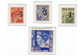 Nederlands Indië NVPH 322-325 Postfris Hulpuitgifte 1947