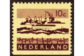 Nederland NVPH 794H Postfris Onderzijde ongetand; Gewoon papier (10 cent) Landschapzegels 1966