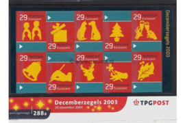 Nederland NVPH M288a (PZM288a) Postfris Postzegelmapje Decemberzegels 2003