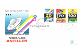 Nederlandse Antillen NVPH E241 Onbeschreven 1e Dag-enveloppe Kinderzegels 1992