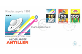 Nederlandse Antillen NVPH E241 Onbeschreven 1e Dag-enveloppe Kinderzegels 1992