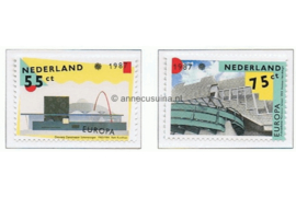 Nederland NVPH 1376-1377 Postfris Europa, moderne architectuur 1987