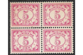 NVPH 77 Postfris (5 cent) (Blokje van vier) Cijfer 1913-1931