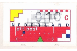 Nederland NVPH AU2 Postfris (10 cent) Automaatstroken, Voordrukzegel voor Klüssendorf-automaat 1996