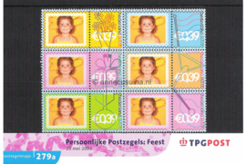 Nederland NVPH M279a+b (PZM279a+b) Postfris Postzegelmapje Persoonlijke postzegels; Feest 2003