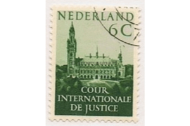 Nederland NVPH D31 Gestempeld (6 cent) COUR INTERNATIONALE DE JUSTICE 1951-1953