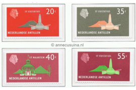 Nederlandse Antillen NVPH 559-562 Postfris Koningin Juliana met verschillende voorstellingen afkomstig uit postzegelboekjes 1977