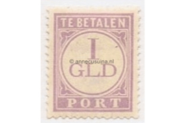 NVPH P32 Ongebruikt (1 gulden) Cijfer en waarde in lila. Uitsluitend Type I 1913-1931