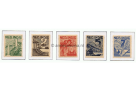 Nederlands Indië NVPH 317-321 Postfris Verschillende voorstellingen 1946