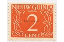 Nederlands Nieuw Guinea NVPH 2 Postfris (2 cent) Cijfer van Krimpen 1950