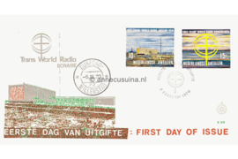 Nederlandse Antillen (Windroos) NVPH E59 (E59Wa) Onbeschreven 1e Dag-enveloppe Vijf jaar Radio Bonaire 1970