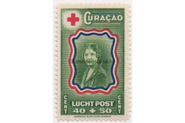 Curaçao NVPH LP51 Ongebruikt (40+50 cent) Rode Kruis. Prinses Juliana 1944