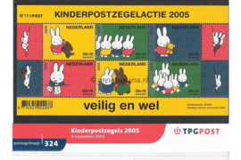 Nederland NVPH M324 (PZM324) Postfris Postzegelmapje Blok Kinderzegels, Nijntje 2005