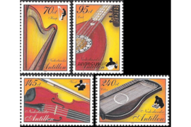Nederlandse Antillen NVPH 1513-1516 Gestempeld (Als losse zegels) Muziek 2004