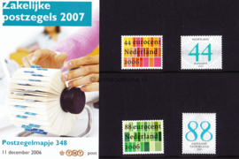 Nederland NVPH M348 (PZM348) Postfris Postzegelmapje Zakelijke postzegels 2007