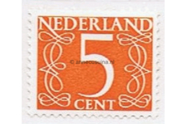 Nederland NVPH 465b Postfris FOSFOR (5 cent) Cijfer van Krimpen 1946-1957