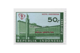 Indonesië Zonnebloem 719 Postfris De 10e Jaardag van het Hotel Indonesia 1972